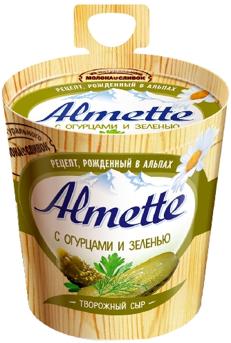 Сыр творожный Almette с огурцами