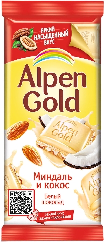 Шоколад Alpen Gold Белый с  