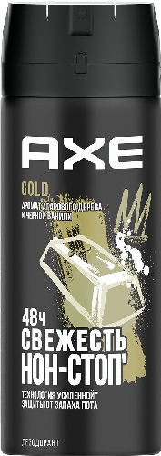 Дезодорант-спрей AXE Gold Агаровое дерево и черная ваниль 150мл