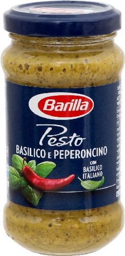 Соус Barilla Песто Пеперончино с базиликом и перцем чили 195г