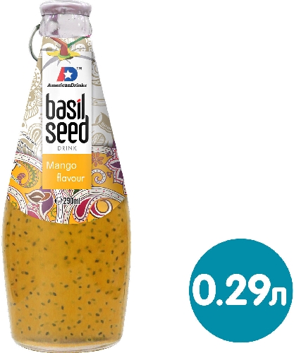 Напиток сокосодержащий Basil Seed Пряное Манго 290мл