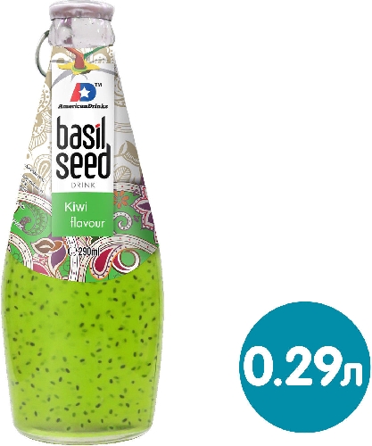 Напиток сокосодержащий Basil Seed Сочный Киви 290мл