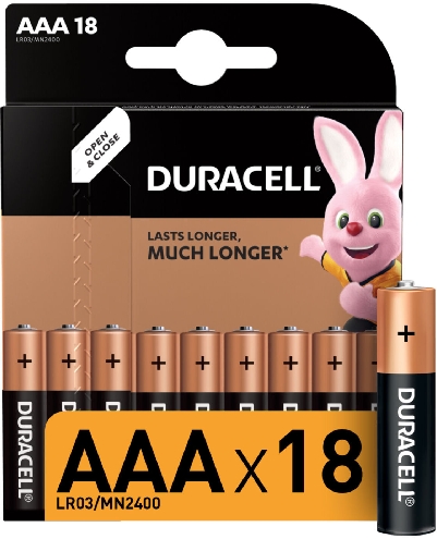 Батарейки Duracell Basic AAA 18шт  