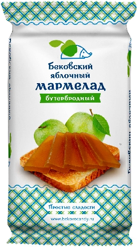 Мармелад Бековские сладости Яблочный бутербродный 270г