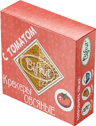 Крекеры Bifrut Овсяные с томатом 210г