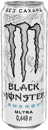 Напиток тонизирующий Black Monster Energy Ultra 449мл