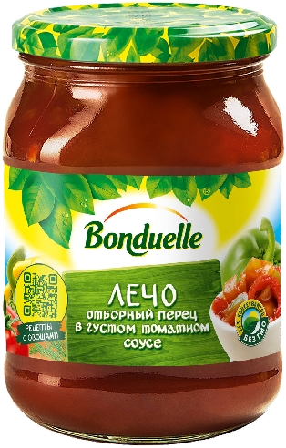 Лечо Bonduelle Отборный перец в густом томатном соусе 500мл