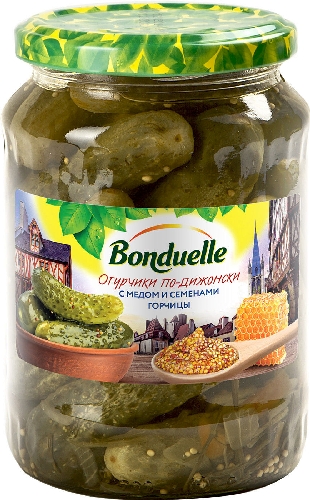 Огурцы Bonduelle По-дижонски с медом и семенами горчицы 720мл