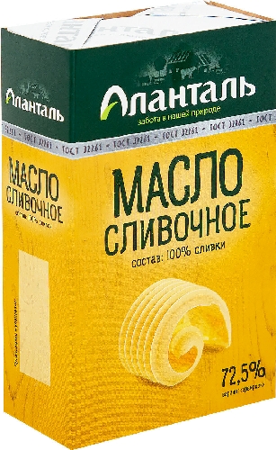 Масло сливочное Аланталь Крестьянское 72.5% 150г