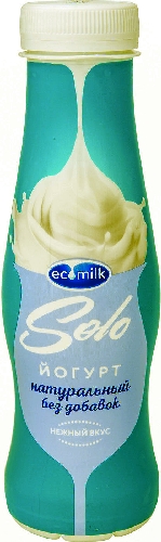 Йогурт питьевой Ecomilk Solo Натуральный 3.2% 290г