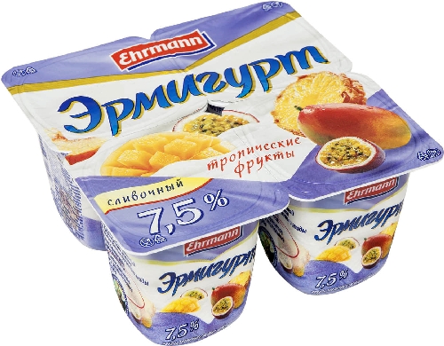Продукт йогуртный Эрмигурт Тропические фрукты  Новокузнецк