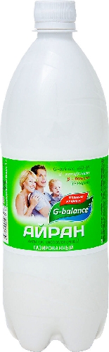 Напиток кисломолочный газированный G-balance Айран 1% 1л