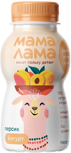 Йогурт питьевой Мама Лама с  