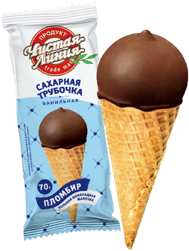 Мороженое Чистая Линия Пломбир Ванильный  Москва