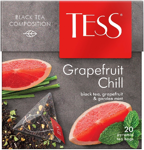 Чайный напиток Tess Grapefruit Chill 20*1.8г