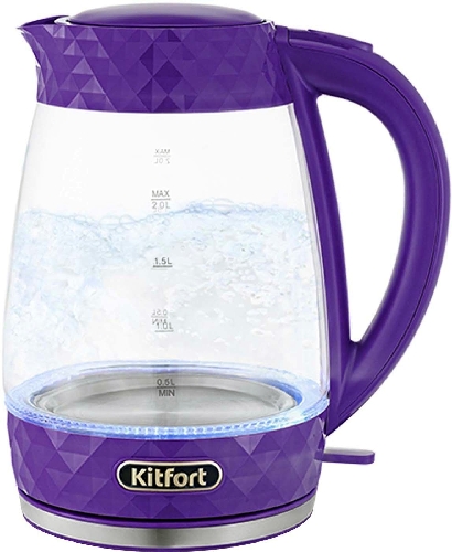 Чайник электрический Kitfort КТ-6123-1 фиолетовый  