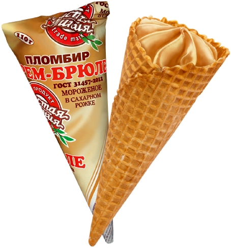 Мороженое Чистая Линия Пломбир Крем-брюле