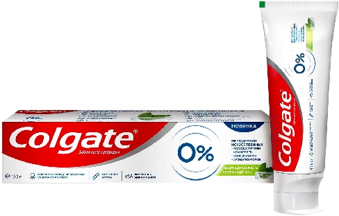 Зубная паста Colgate 0% Бодрящая Свежесть Защита от кариеса 130г