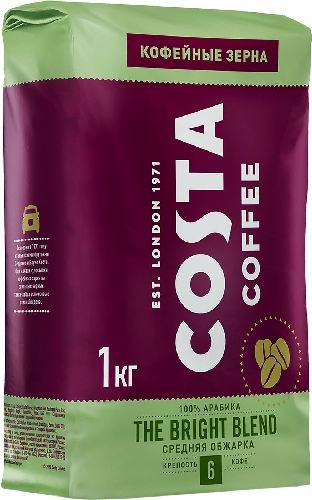 Кофе в зернах Costa Bright Blend 1кг