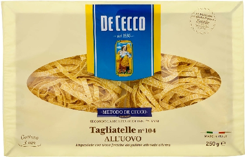 Макароны De Cecco Tagliatelle allunovo n.104 250г