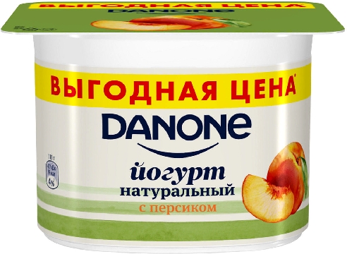 Йогурт Danone Персик 2.9% 110г