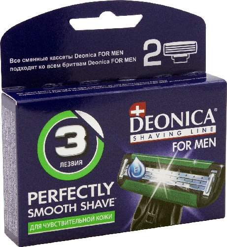Сменные кассеты для бритья Deonica