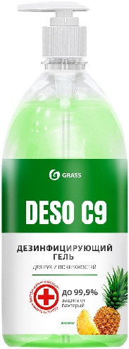 Дезинфицирующий гель Grass Deso C9 для рук и поверхностей 1л