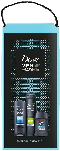 Подарочный набор Dove Men +Care Гель для душа 250мл + Антиперспирант-карандаш 50мл + Шампунь для волос 250мл + Косметичка