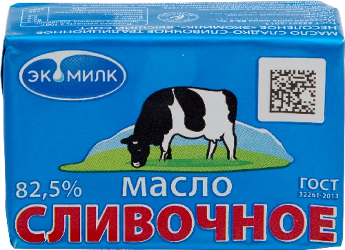 Масло сливочное Экомилк 82.5% 100г