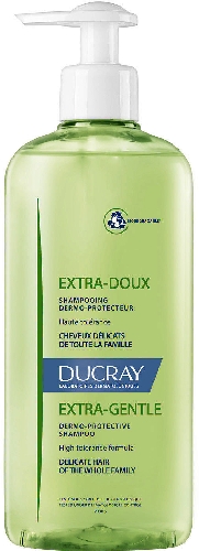 Шампунь для волос Ducray Extra-Doux для частого применения без парабенов 400мл