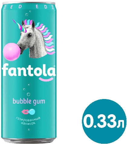 Напиток Черноголовка Fantola Bubble Gum 330мл