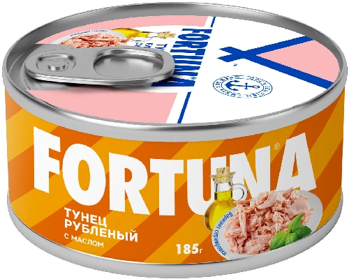 Тунец Fortuna рубленый с маслом 185г