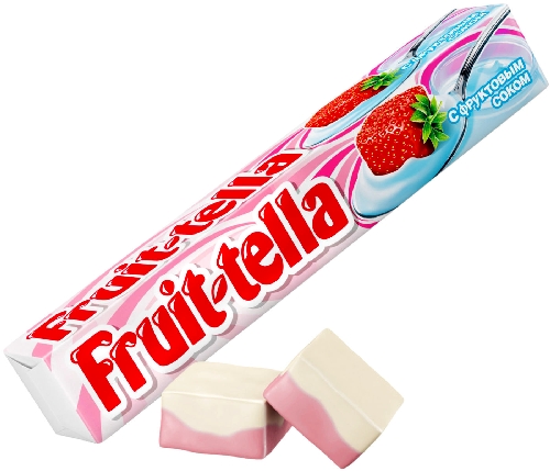 Жевательные конфеты Fruittella со вкусом Клубничного йогурта 41г