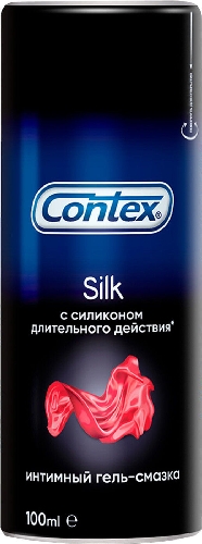 Гель-смазка Contex Silk с силиконом  Мирный