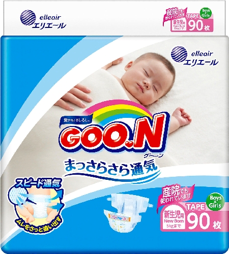 Подгузники Goo.N NB 0-5кг 90шт  