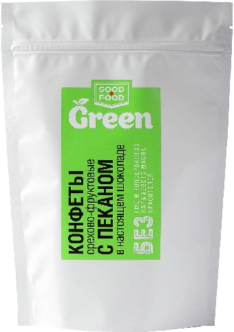 Конфеты Good Food Green Орехово-фруктовые с пеканом 150г