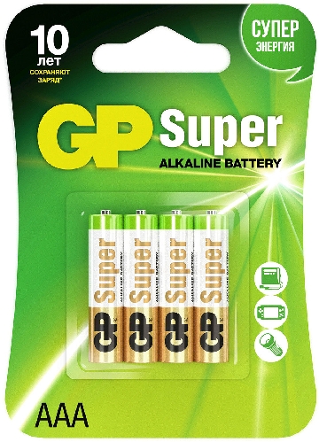 Батарейки GP Super 24A LR03 АAА 1 5.В 40шт