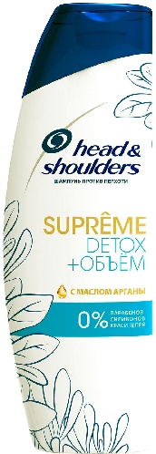 Шампунь для волос Head&Shoulders Detox Объем с маслом арганы 300мл