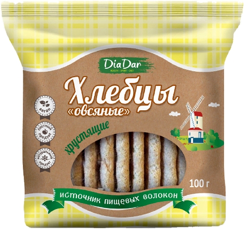 Хлебцы DiaDar Овсяные 100г