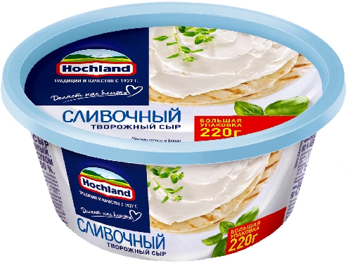 Сыр творожный Hochland Сливочный 60% 220г
