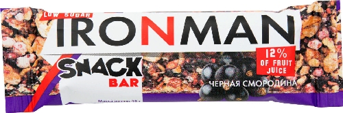 Батончик IronMan Snack Bar Черная  Челябинск