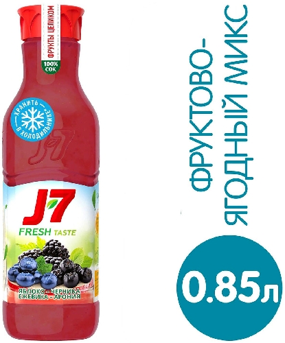 Сок J-7 Фруктово-ягодный микс 850мл