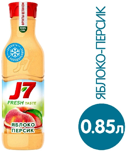 Сок J-7 Fresh Taste Яблоко-Персик 850мл
