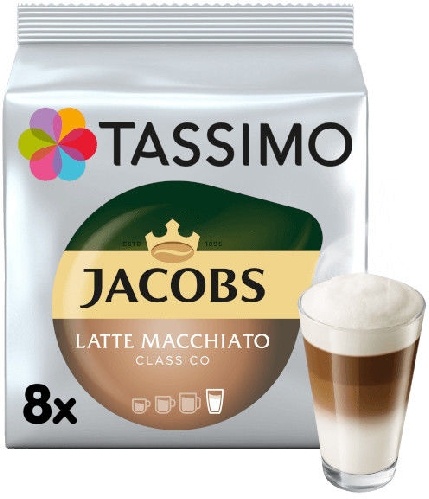 Кофе Jacobs Tassimo Latte Macchiato Classico Т-диски 264г