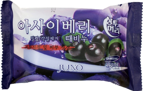 Мыло Juno с отшелушивающим эффектом с асаи 150г