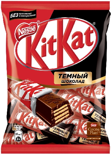 Конфеты KitKat Dark с хрустящей вафлей 169г