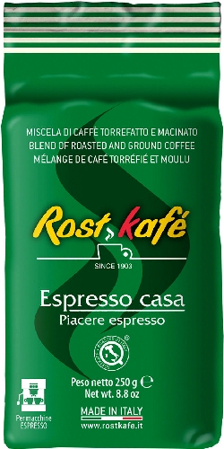 Кофе молотый Caffe Boasi Rostkafe Espresso Casa 250г