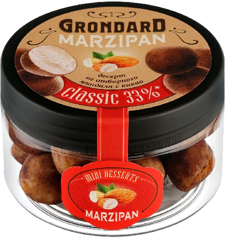 Конфеты Grondard Марципановая картошка неглазированные из марципана 160г