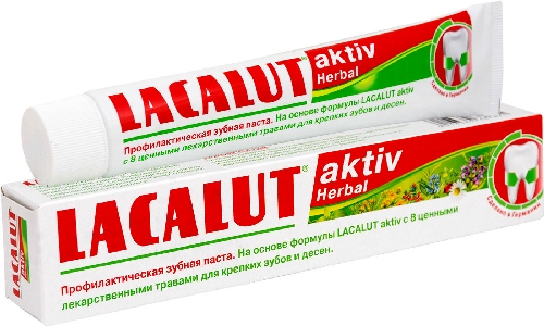Зубная паста Lacalut Aktiv Herbal  Губкин