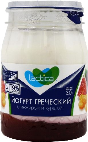 Йогурт Lactica Греческий двухслойный с  Шерегеш